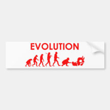 Evolución de Jiu Jitsu Pegatina De Parachoque