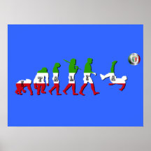 Evolución de los regalos italianos de Italia Calci Poster