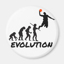 Evolución del baloncesto imán para frigorifico