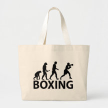 Evolución del boxeo bolsa lienzo