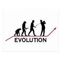 Evolución del golf tarjetas postales