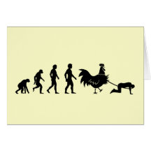 Evolución del pollo felicitaciones