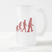 Evolución del robot del hombre en el robot tazas