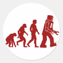 Evolución del robot - del hombre en los robots etiquetas  