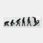 evolución del snowboarder etiqueta de parachoque