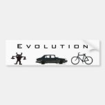 Evolución del transporte pegatina de parachoque