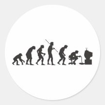 Evolución del videojugador del juego de los videoj etiqueta