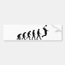 Evolución del voleibol etiqueta de parachoque