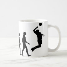 Evolución del voleibol taza de café