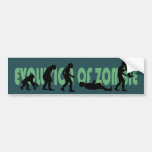 Evolución del zombi etiqueta de parachoque