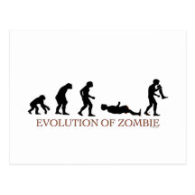 Evolución del zombi tarjetas postales