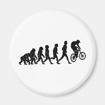 Evolución en declive imán de frigorífico
