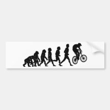 Evolución en declive pegatina de parachoque