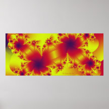 "Evolución floral: " Impresión mágica en colores p Posters