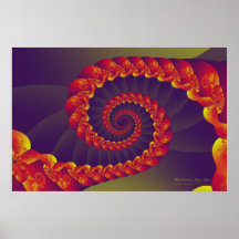 "Evolución floral: " Impresión mágica en colores p Poster
