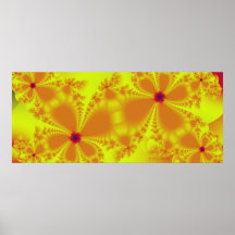 "Evolución floral: " Impresión mágica en colores p Poster