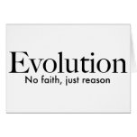 Evolución: ninguna fe, apenas razón tarjeton