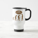 ¡evolución - pare el seguir de mí! taza