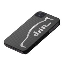 Evolución X "logotipo de la deriva" con la falsa f iPhone 4 Case-Mate Carcasa