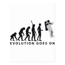 evolution astronaut postkarten