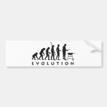 evolution barbecue auto aufkleber
