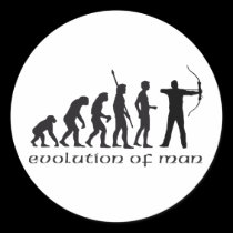 evolution bow and arrow pegatinas
