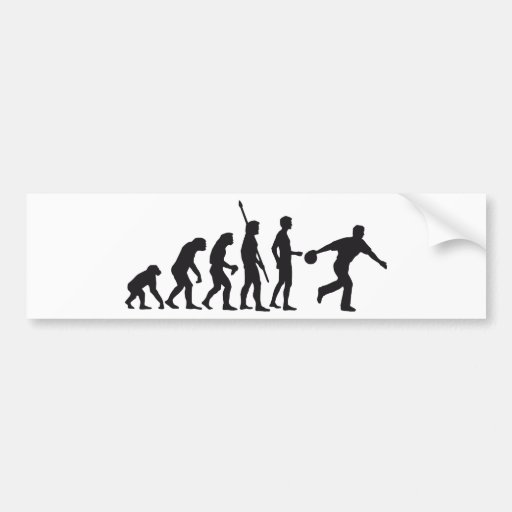 evolution bowling auto sticker
