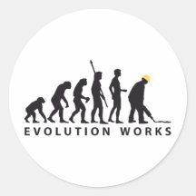 evolution builder runder aufkleber