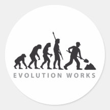 evolution construction worker aufkleber