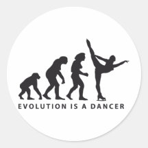 evolution icedance runder aufkleber