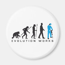 evolution jackhammer worker kühlschrankmagnete