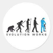 evolution jackhammer worker stickers