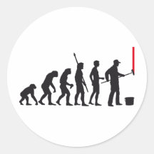 evolution painter sticker