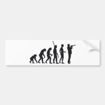 evolution trumpet player autosticker