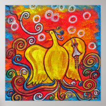 Ex Flammis Clarior, fuera de la llama, brillo Poster