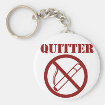 Ex fumador porque Im un QUITTER Llavero