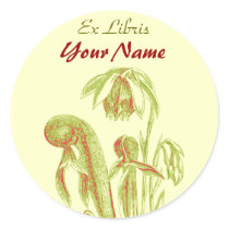 Ex pegatinas de la planta carnívora de Libris pegatinas