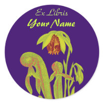 Ex pegatinas de la planta carnívora de Libris pegatinas