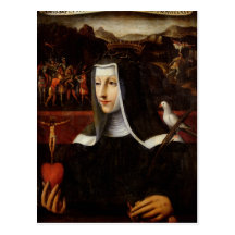 Ex Voto dedicó a St. Catherine de Siena Postal