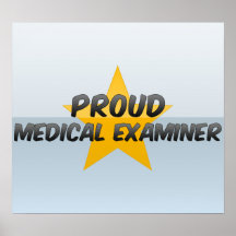 Examinador médico orgulloso posters