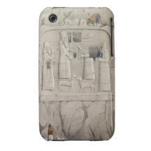 Examinando una escultura asiria de la roca, de 'Di iPhone 3 Case-Mate Cárcasa