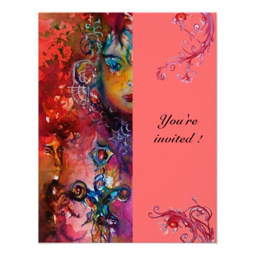 EXCALIBUR, rojo brillante, azul fucsia púrpura ros Comunicado Personalizado