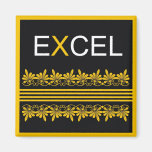 Excel - una cita de la palabra para la motivación imán de nevera