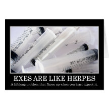 Exes es una enfermedad que usted no puede curar tarjetas