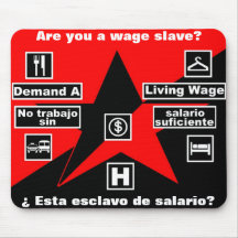 exija un mousepad del salario mínimo tapetes de ratón