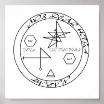 Éxito material Enochian Sigil Posters