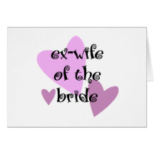 Exmujer de la novia tarjetas