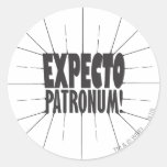 ¡Expecto Patronum! Etiqueta Redonda