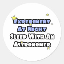 Experimento en el sueño de la noche… con un astrón etiquetas redondas