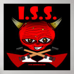 Exploradores del diablo x del ISS (negro) Posters